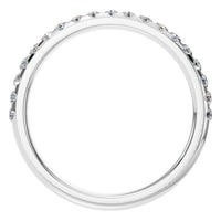 RI-5568 White Gold Ring SET - Top View