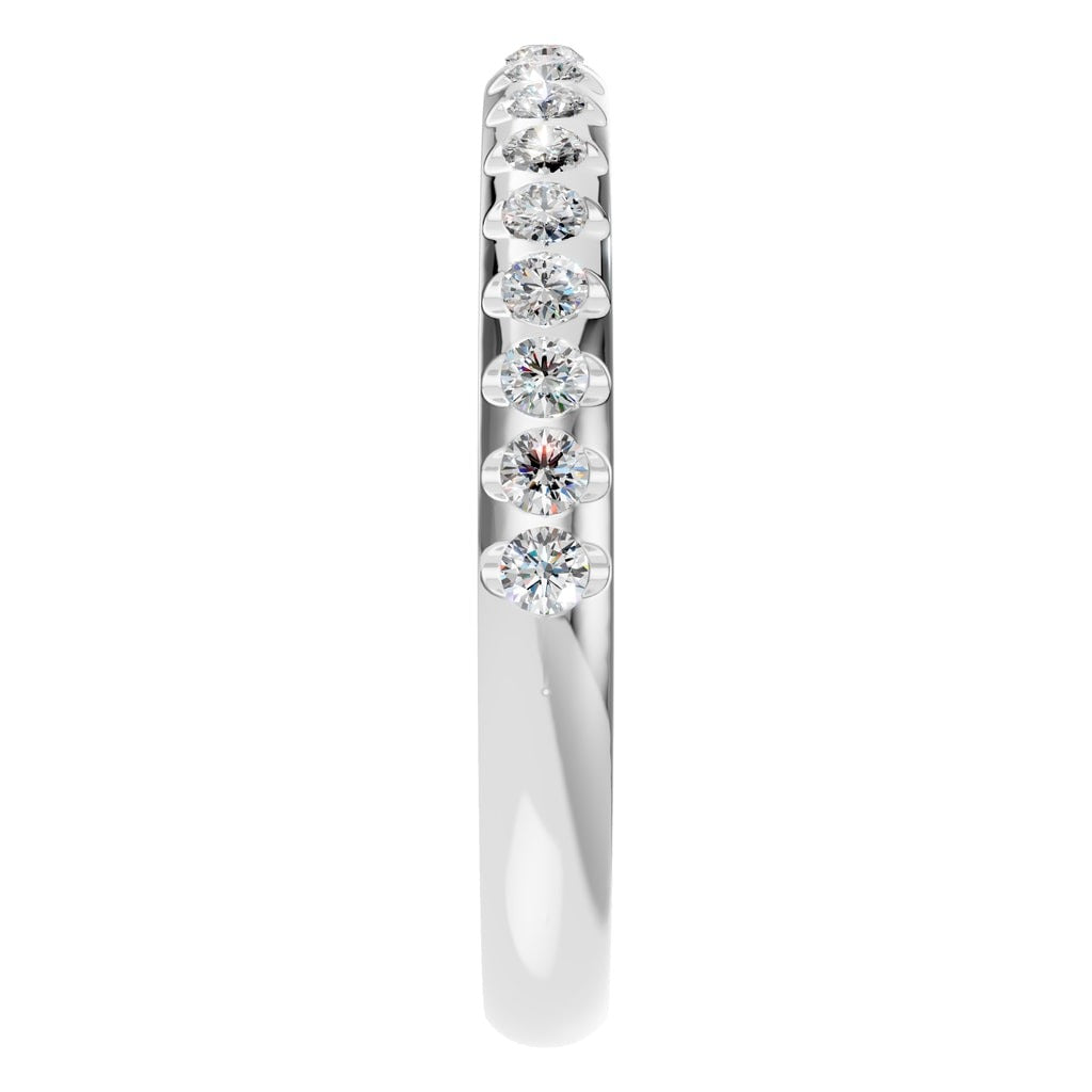 RI-5568 White Gold Ring SET - Side View