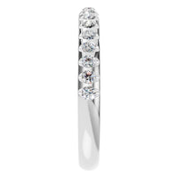 RI-5568 White Gold Ring SET - Side View