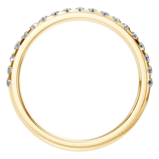 RI-5568 Yellow Gold Ring SET - Top View