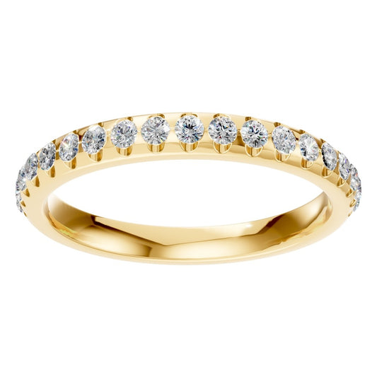 RI-5568 Yellow Gold Ring SET - Front View