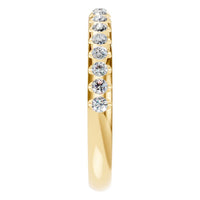 RI-5568 Yellow Gold Ring SET - Side View
