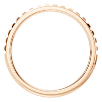 RI-5568 Rose Gold Ring UNSET - Top View