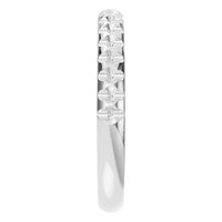 RI-5568 White Gold Ring UNSET - Side View