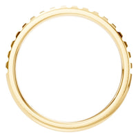 RI-5568 Yellow Gold Ring UNSET - Top View