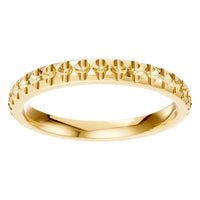 RI-5568 Yellow Gold Ring UNSET - Front View