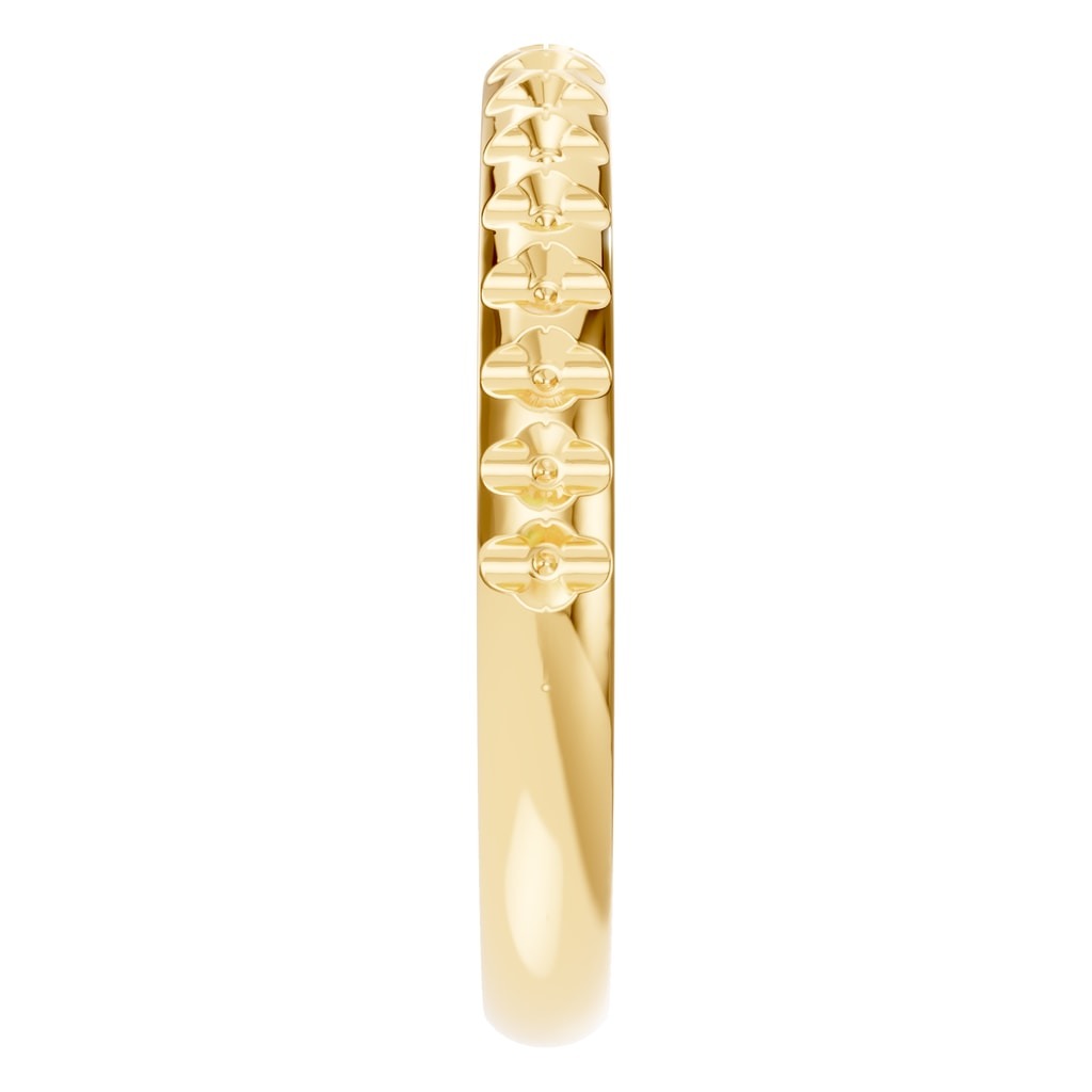 RI-5568 Yellow Gold Ring UNSET - Side View