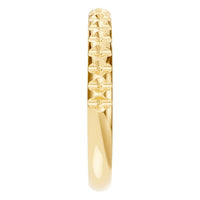 RI-5568 Yellow Gold Ring UNSET - Side View