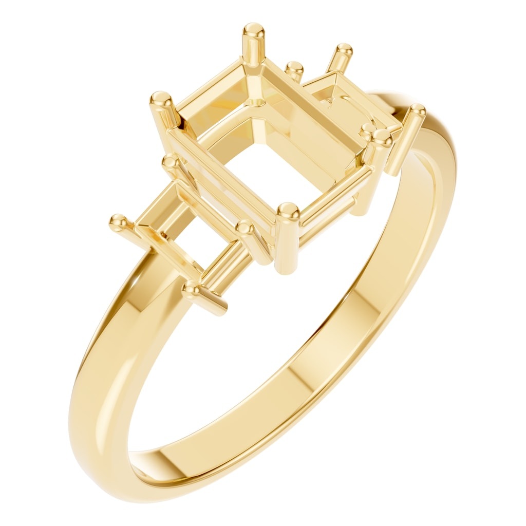 RI-5604 Yellow Gold Ring UNSET - Main View