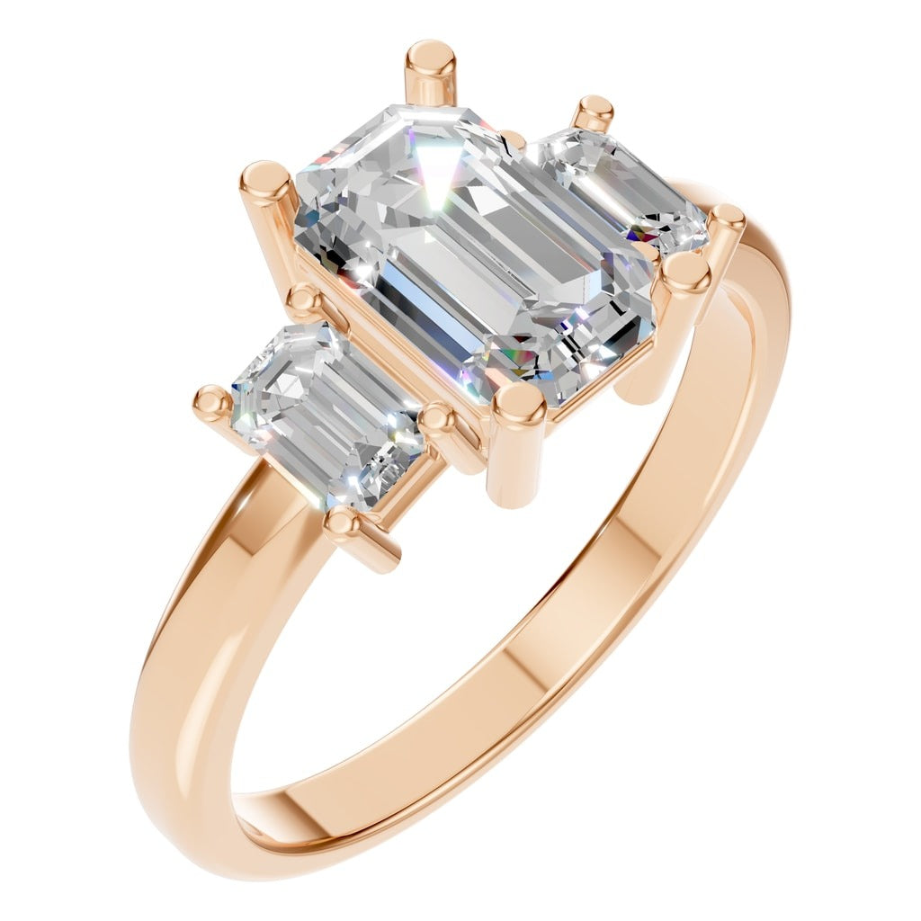 RI-5604 Rose Gold Ring SET - Main View