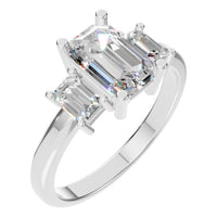 RI-5604 White Gold Ring SET - Main View
