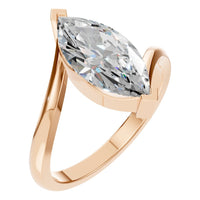 RI-5694 Rose Gold Ring SET - Main View