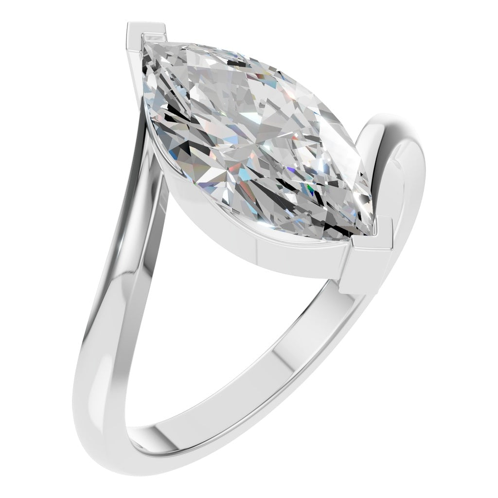 RI-5694 White Gold Ring SET - Main View
