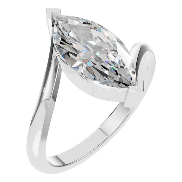 Fancy Solitaire Ring Mounting - Marquise 13.12x6.36mm