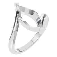 RI-5694 White Gold Ring UNSET - Main View