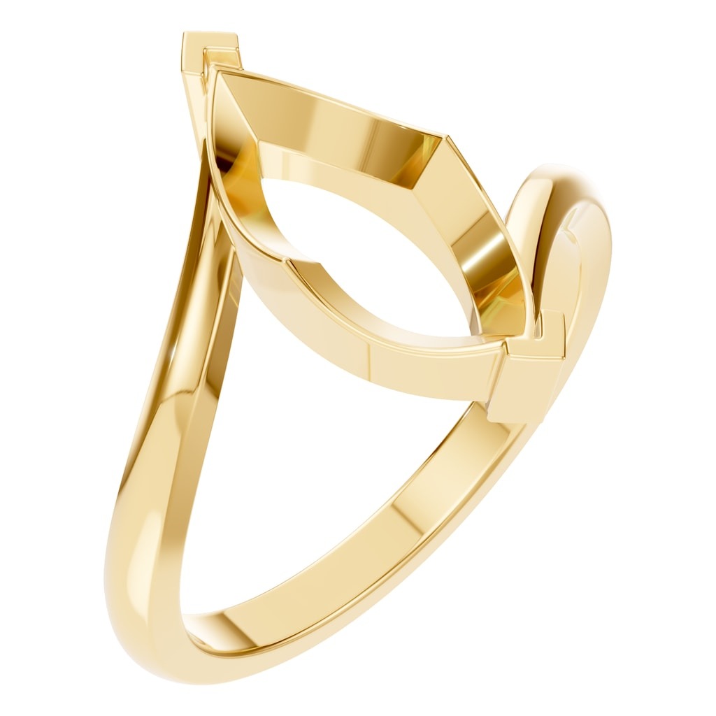 RI-5694 Yellow Gold Ring UNSET - Main View