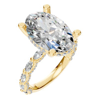 RI-5793 Yellow Gold Ring SET - Main View