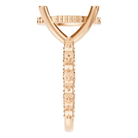 RI-5793 Rose Gold Ring UNSET - Side View