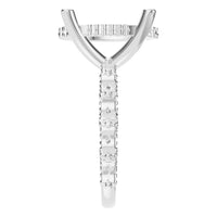 RI-5793 White Gold Ring UNSET - Side View