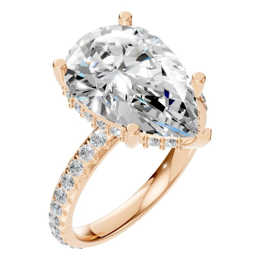 RI-5876 Rose Gold Ring SET - Main View