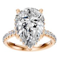 RI-5876 Rose Gold Ring SET - Front View