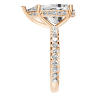 RI-5876 Rose Gold Ring SET - Side View