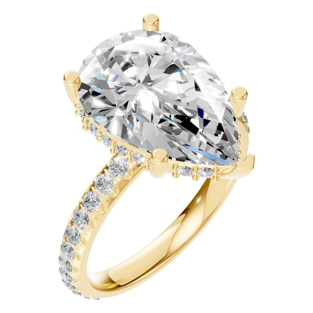 RI-5876 Yellow Gold Ring SET - Main View
