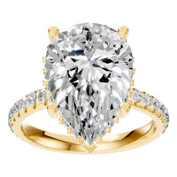 RI-5876 Yellow Gold Ring SET - Front View