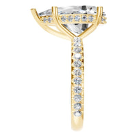 RI-5876 Yellow Gold Ring SET - Side View