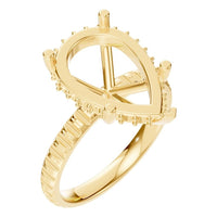 RI-5876 Yellow Gold Ring UNSET - Main View