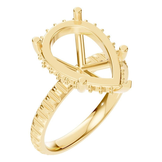 RI-5876 Yellow Gold Ring UNSET - Main View