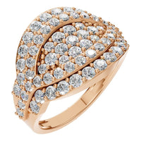 RI-5885 Rose Gold Ring SET - Main View