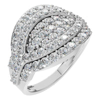 RI-5885 White Gold Ring SET - Main View