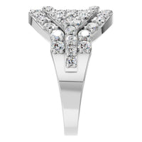 RI-5885 White Gold Ring SET - Side View