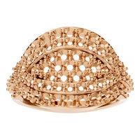 RI-5885 Rose Gold Ring UNSET - Front View