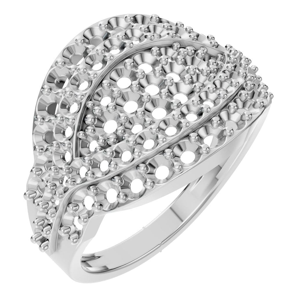 RI-5885 White Gold Ring UNSET - Main View