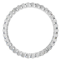RI-6034 White Gold Ring SET - Top View