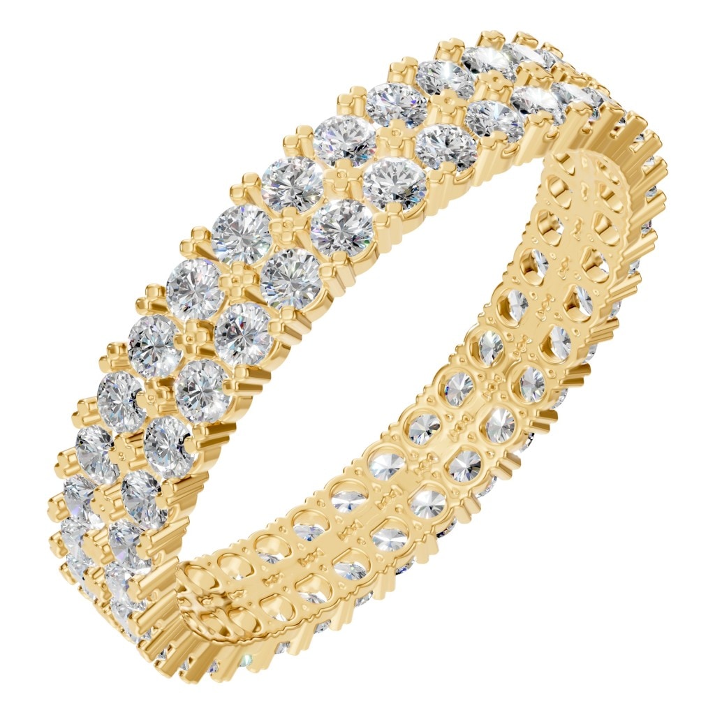 RI-6034 Yellow Gold Ring SET - Main View