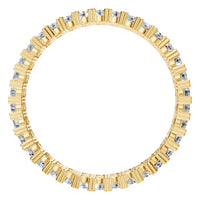 RI-6034 Yellow Gold Ring SET - Top View
