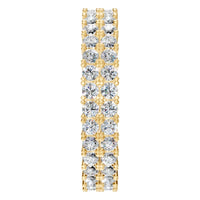 RI-6034 Yellow Gold Ring SET - Side View