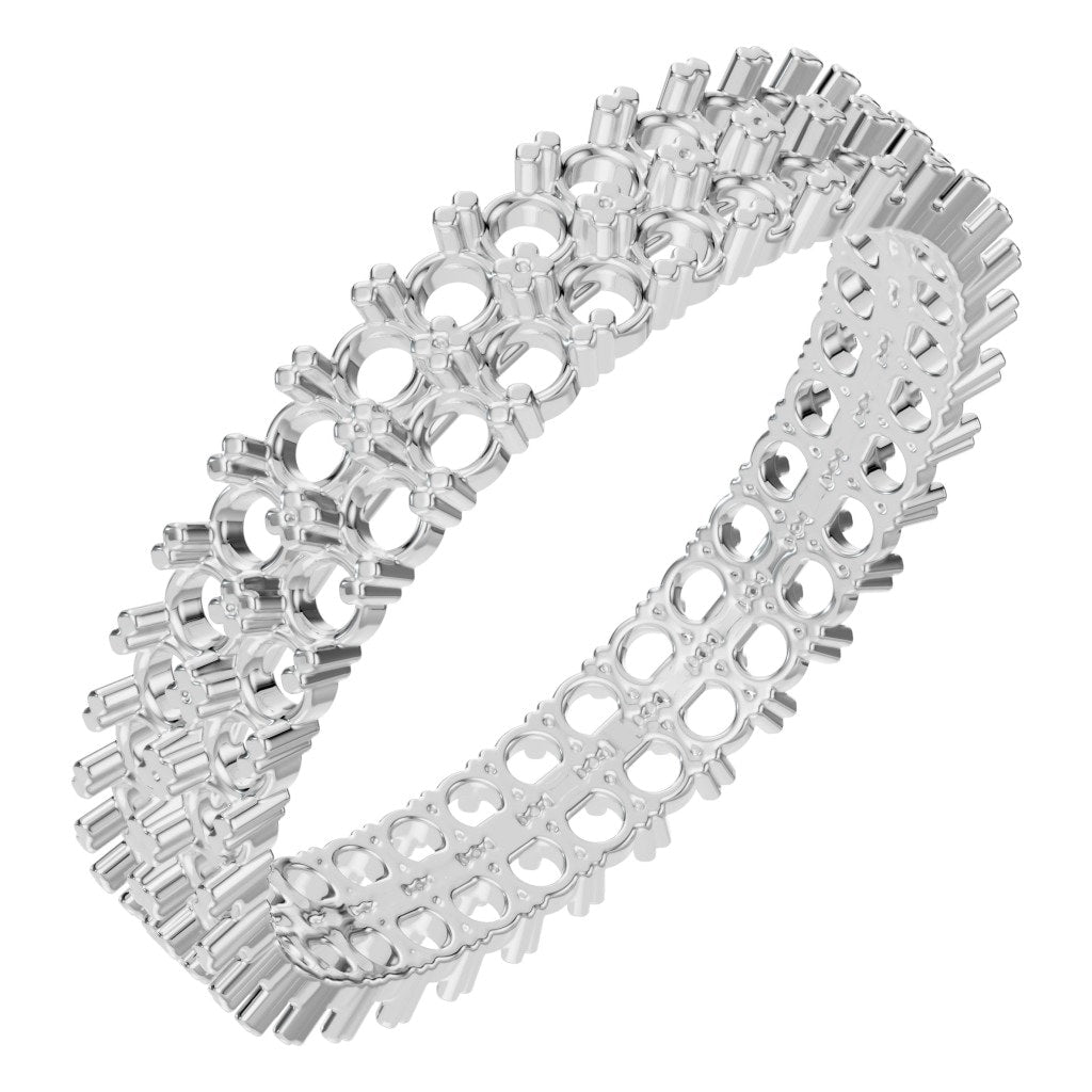 RI-6034 White Gold Ring UNSET - Main View