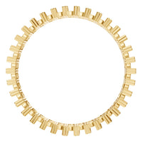 RI-6034 Yellow Gold Ring UNSET - Top View