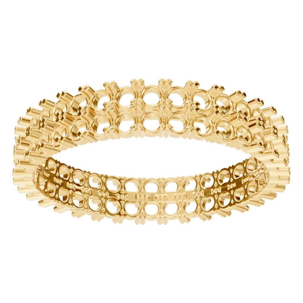 RI-6034 Yellow Gold Ring UNSET - Front View