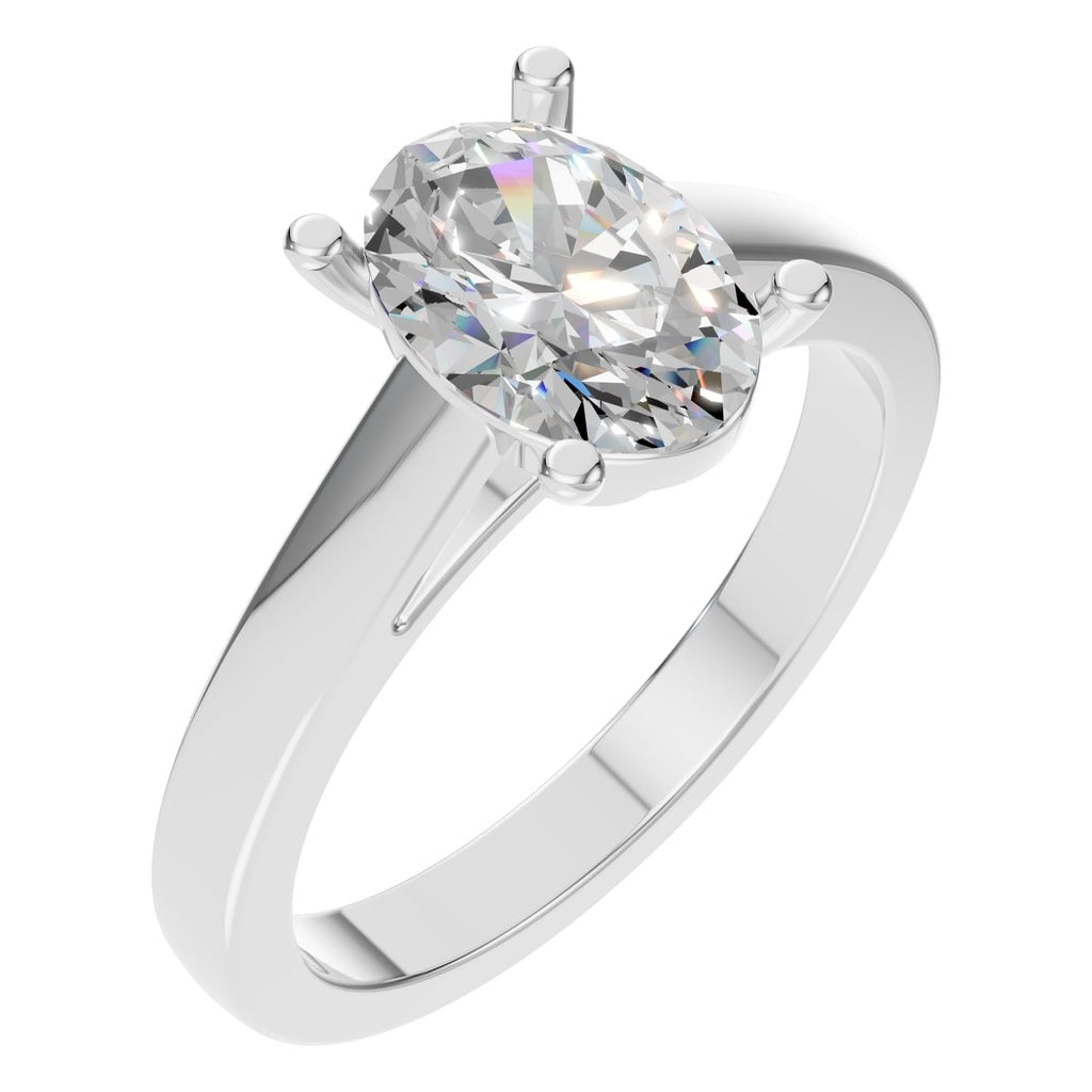 RI-6317 White Gold Ring SET - Main View