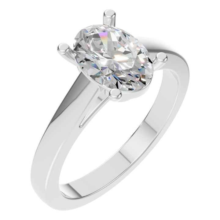 Solitaire Ring Mounting - Oval 7.91x5.56mm