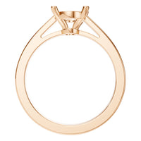 RI-6317 Rose Gold Ring UNSET - Top View