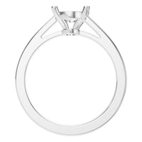 RI-6317 White Gold Ring UNSET - Top View
