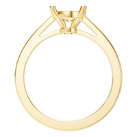 RI-6317 Yellow Gold Ring UNSET - Top View