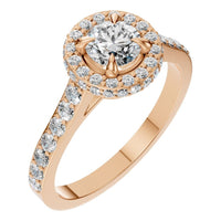 RI-6402 Rose Gold Ring SET - Main View