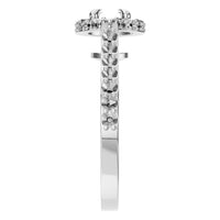 RI-6402 White Gold Ring UNSET - Side View